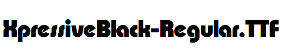 XpressiveBlack-Regular