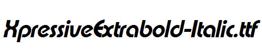 XpressiveExtrabold-Italic