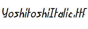 YoshitoshiItalic
