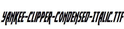 Yankee-Clipper-Condensed-Italic