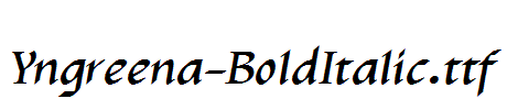 Yngreena-BoldItalic