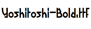 Yoshitoshi-Bold