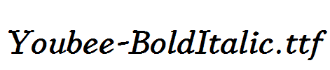 Youbee-BoldItalic