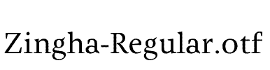 Zingha-Regular