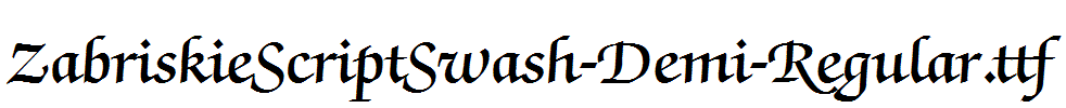 ZabriskieScriptSwash-Demi-Regular