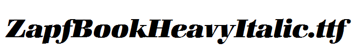 ZapfBookHeavyItalic