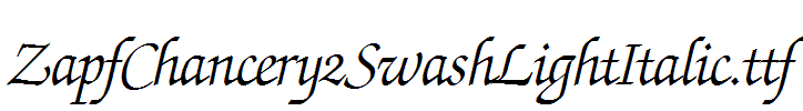 ZapfChancery2SwashLightItalic