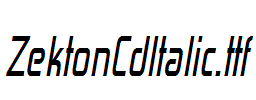 ZektonCdItalic