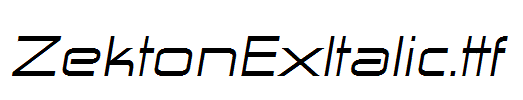 ZektonExItalic