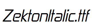 ZektonItalic