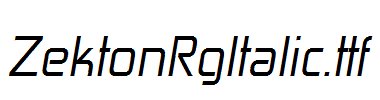 ZektonRgItalic