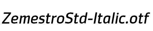 ZemestroStd-Italic