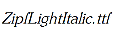 ZipfLightItalic